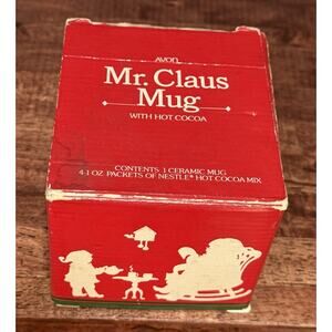 Vintage Avon Mrs. Claus Coffee Cocoa Mug 1984 in Box Collectible